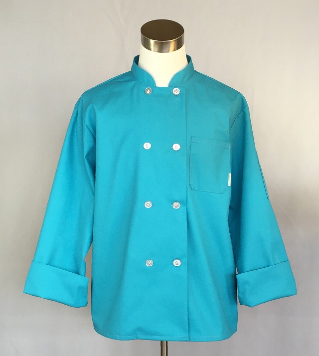 Made in Chicago Traditional chef coat for men. Traditional chef